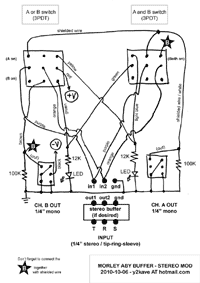 Click to enlarge - Wiring diagram Morley ABY Stereo Mod